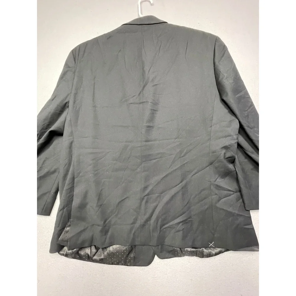 Michael Strahan Blazer Wool Blend Charcoal Black 50R Mens